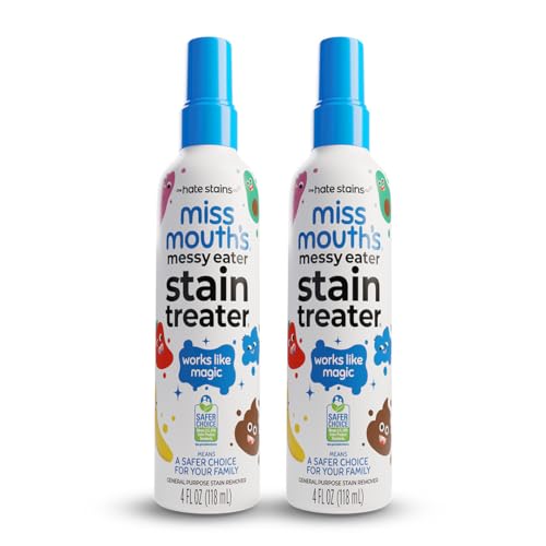 Miss Mouth's Messy Eater Stain Treater, Laundry Stain Remover, 4 Oz, 2 Pack